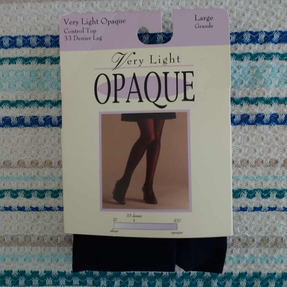 Opaque tights with Control Top in NAVY Size Large